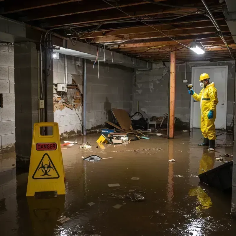 Flooded Basement Electrical Hazard in Cicero, IL Property